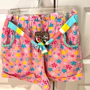 NWT, Matilda Jane girls size 8 pull on elastic waist shorts